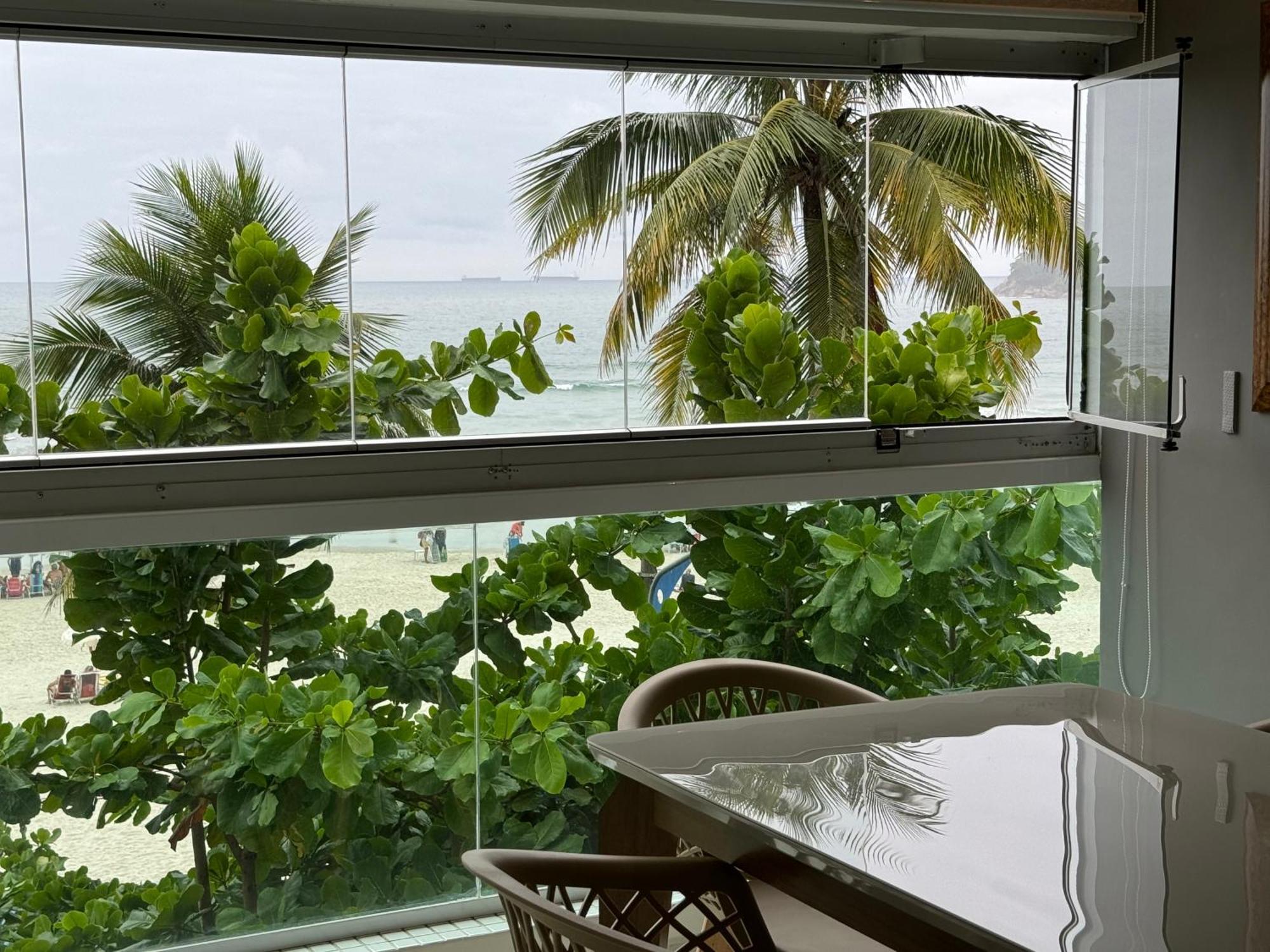 Apartamento Vista Para O Mar E Pe Na Areia Guaruja Ngoại thất bức ảnh