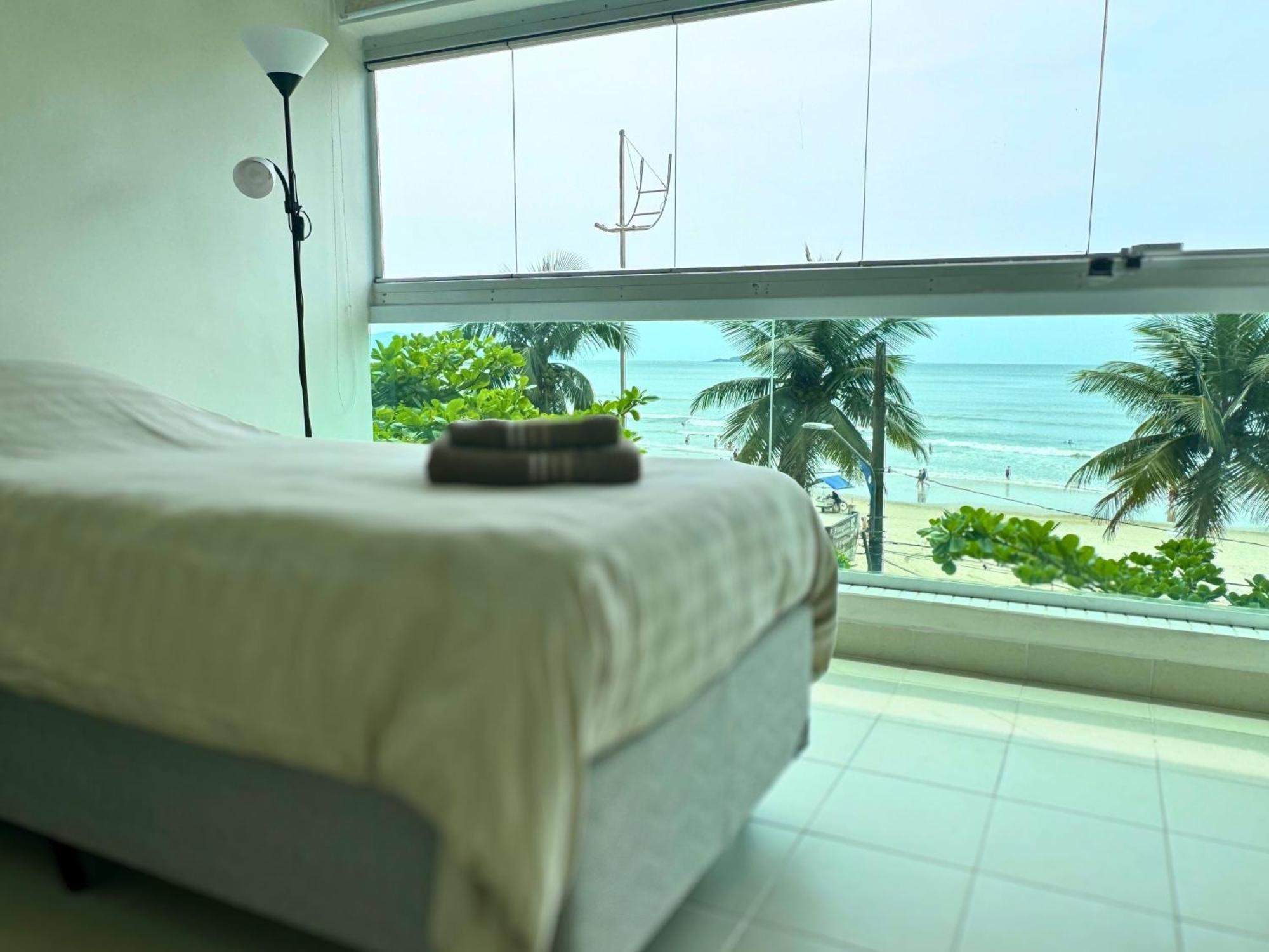 Apartamento Vista Para O Mar E Pe Na Areia Guaruja Ngoại thất bức ảnh